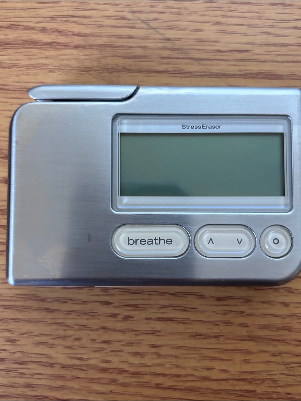 Helicor StressEraser LCD Electronic Monitor Breathing Guide Device Silver